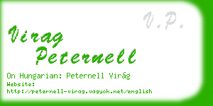 virag peternell business card